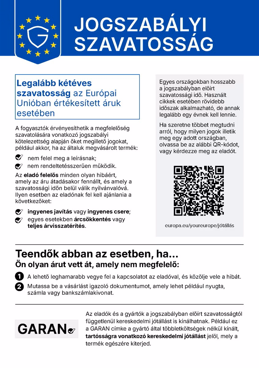 Jogszabályi Szavatosság Tájékoztató