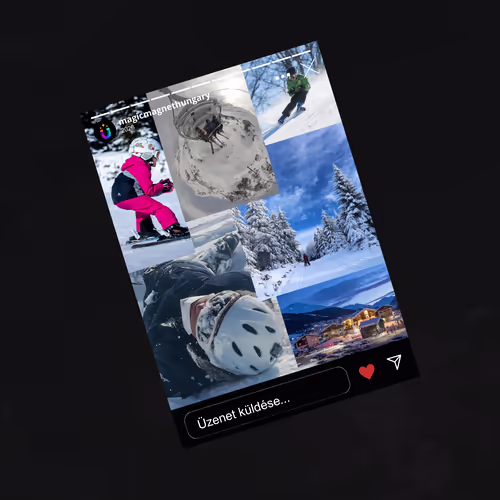 Insta-story Stílusú Hűtőmágnes