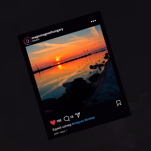 Insta-poszt Stílusú Hűtőmágnes